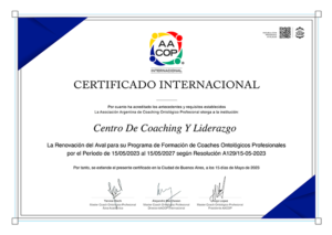 Certificado Internacional AACOP