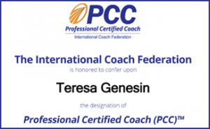 Professional Certified Coach - Teresa Genesin